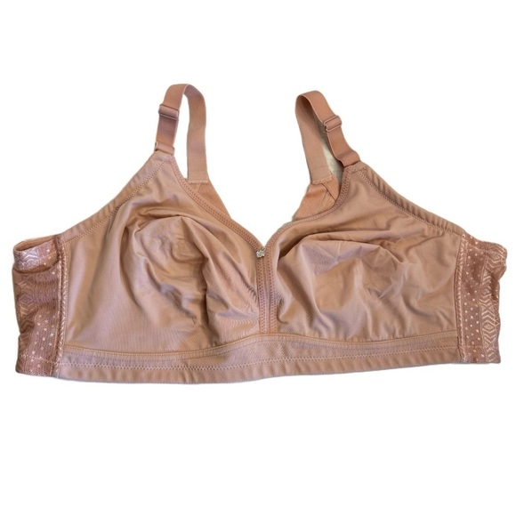 44C Breezies Bra Nude Rose Seamless Wirefree Support - Picture 1 of 16
